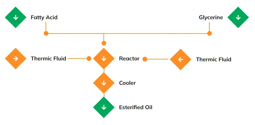 Esterification-process